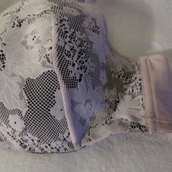Cacique Beige/Black Lace Bra  Balconette  42C - Picture 2 of 7